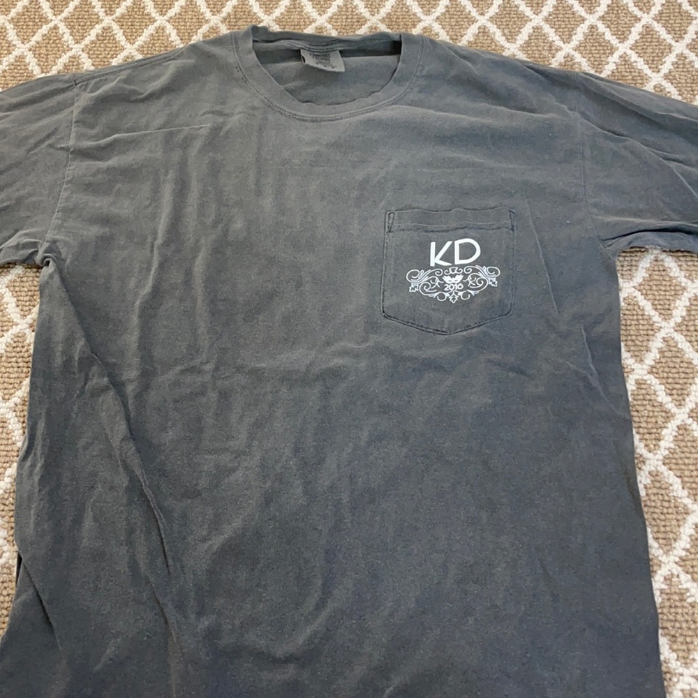 Kappa Delta Long Sleeve Gray Comfort Colors tee